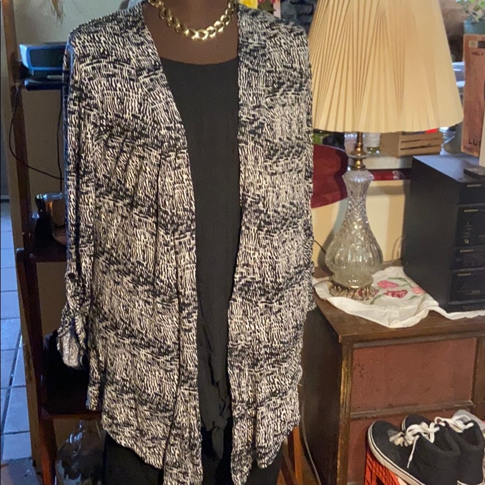 French Laundry stretch cardigan SZ LG
